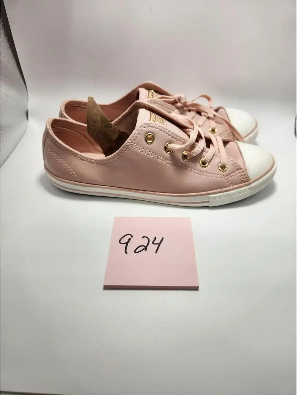 Converse All Star Kids Low Top Lace-Up Sneakers Pink/White US 7